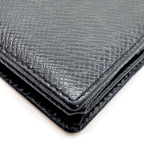 AUTH LOUIS VUITTON Black Taiga Porte Monnaie Boite  COMES WITH: Dust Bag, Box - Picture 15 of 16
